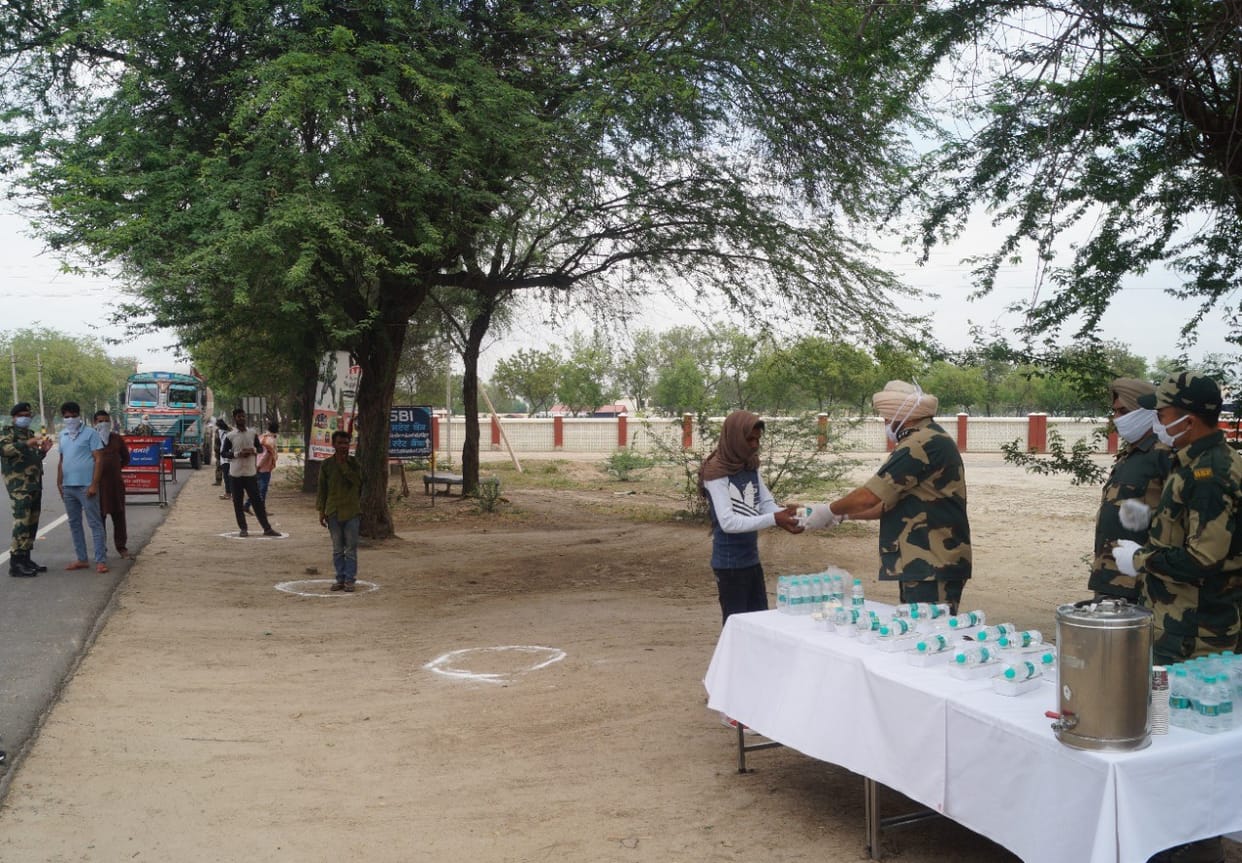 BSF open their own dhabas for truck drivers, giving information about coronavirus