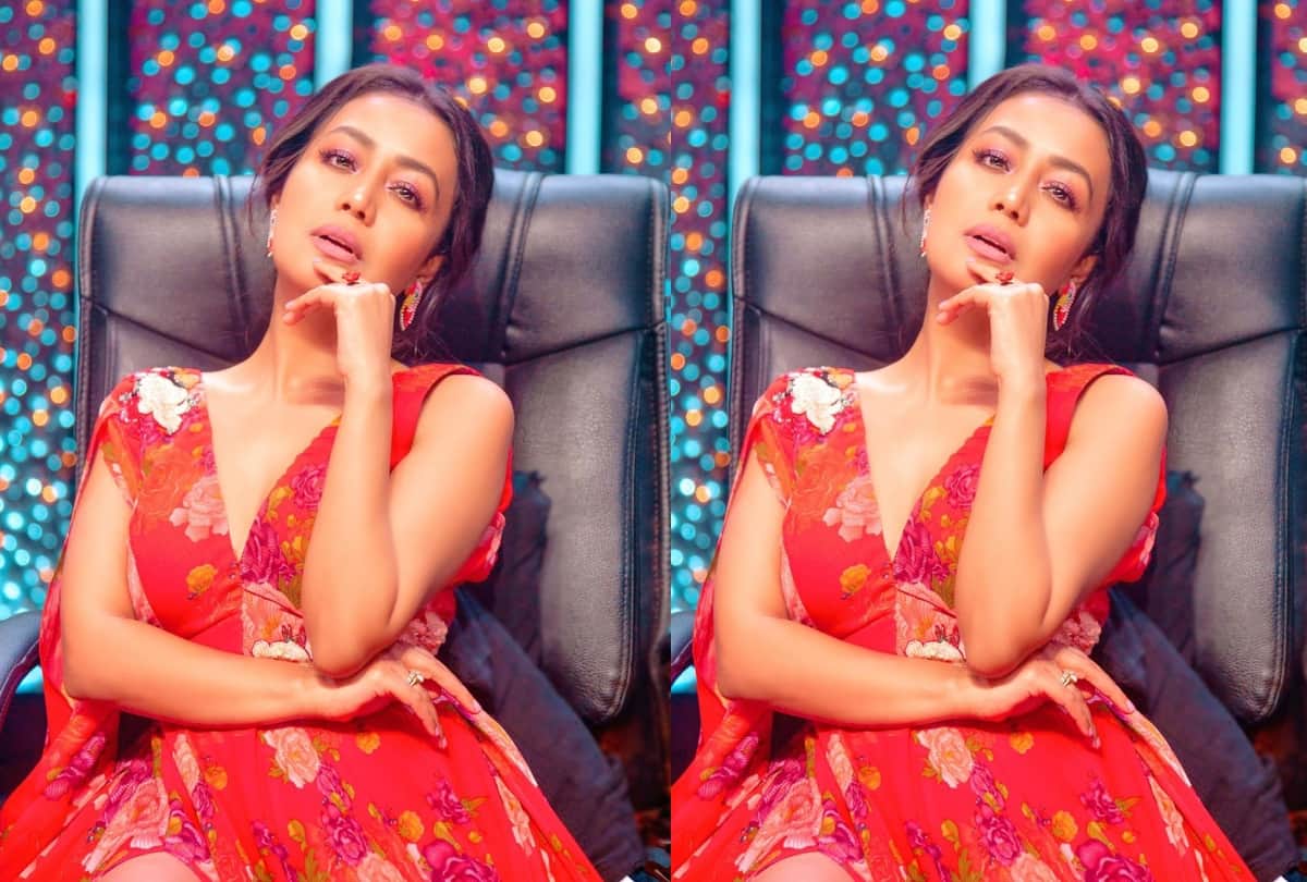 neha kakkar and jennifer winget wore same plunging neckline gown