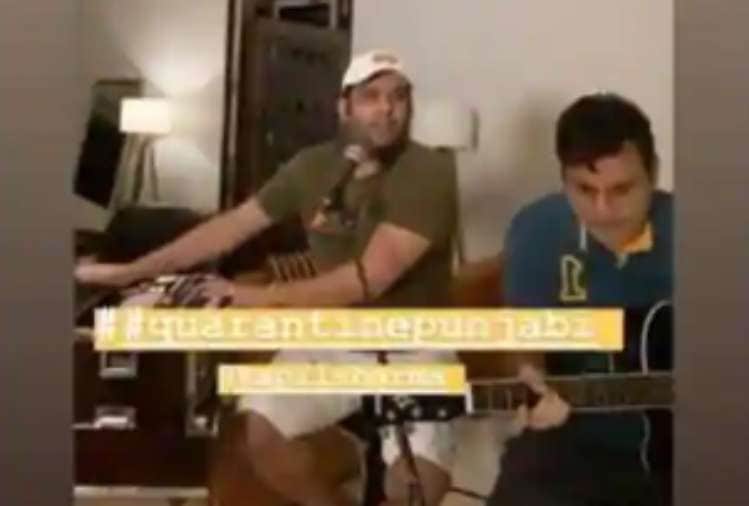 kapil sharma and mika singh jammed together and sing punjabi song