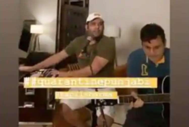 kapil sharma and mika singh jammed together and sing punjabi song