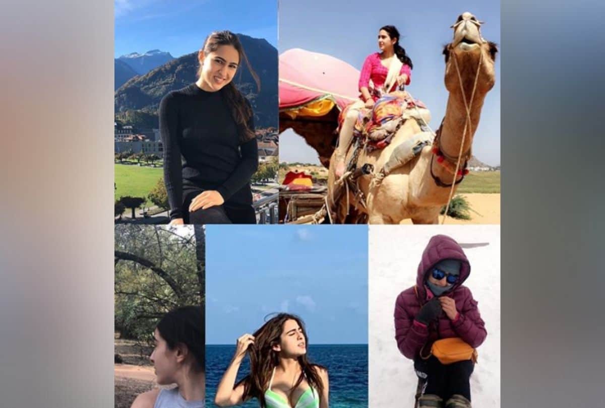 Sara Ali Khan and Ibrahim Ali Khan yoga session picture gone viral