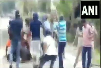 Clash broke between Police and locals after they objected to the road being blocked by the locals North 24 Parganas West Bengal