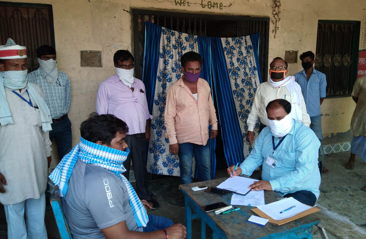 after taking thumb impression not provided ration