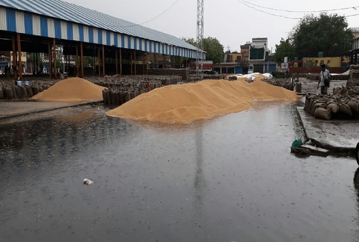 delhi ncr weather change as in some parts heavy rain lashes and some where stormy wind blows