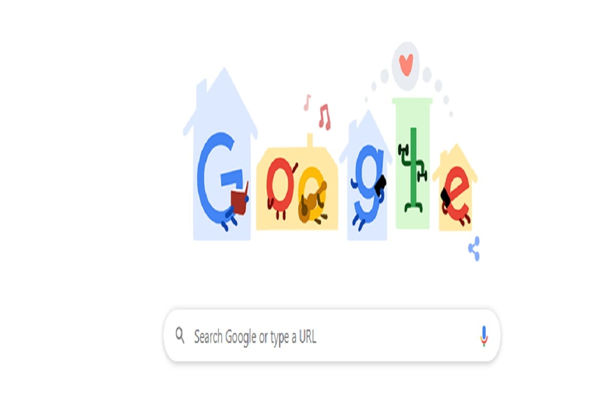 google doodle coronavirus tips india advice peoples to stay in home during lockdown