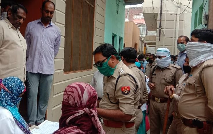 Health department team protests