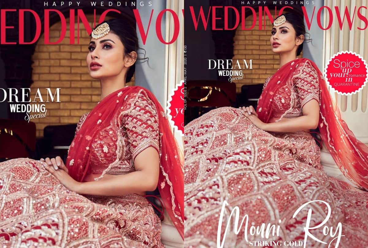 mouni roy glamorous bold photoshoot for bridal magazine