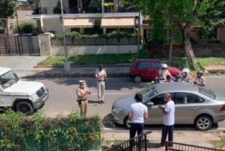 Chandigarh Police celebrated a youth's birthday in a special way, video goes viral