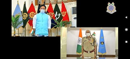 Passing out parade of 42 newly inducted CRPF officers held in an crpf kadarpur auditorium