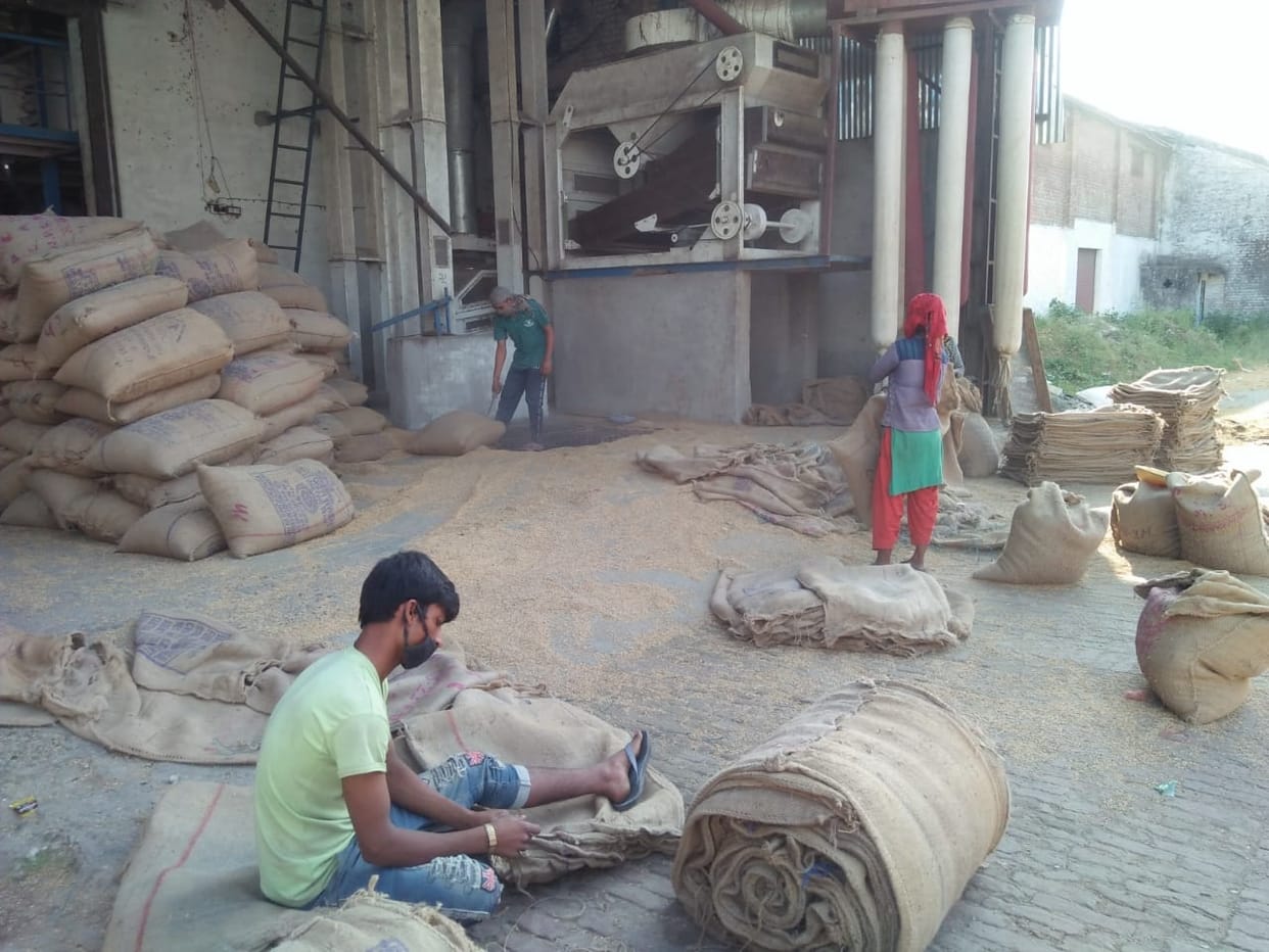 1200 quintal rice and flour being prepared daily