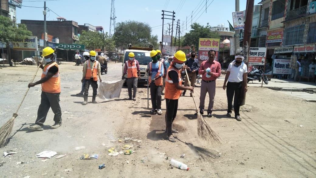 Cleanliness campaign in ate nagar panchayat