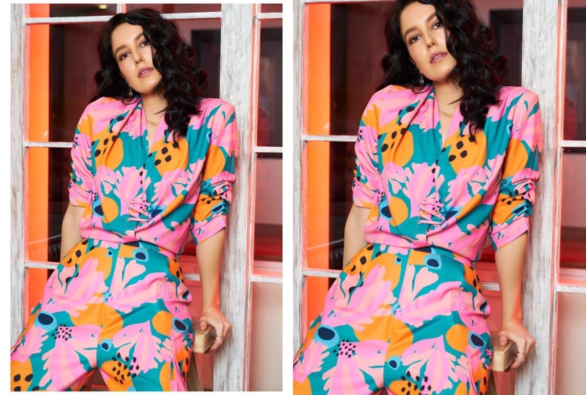 katrina kaif sister isabelle kaif look stunning in pink outfit