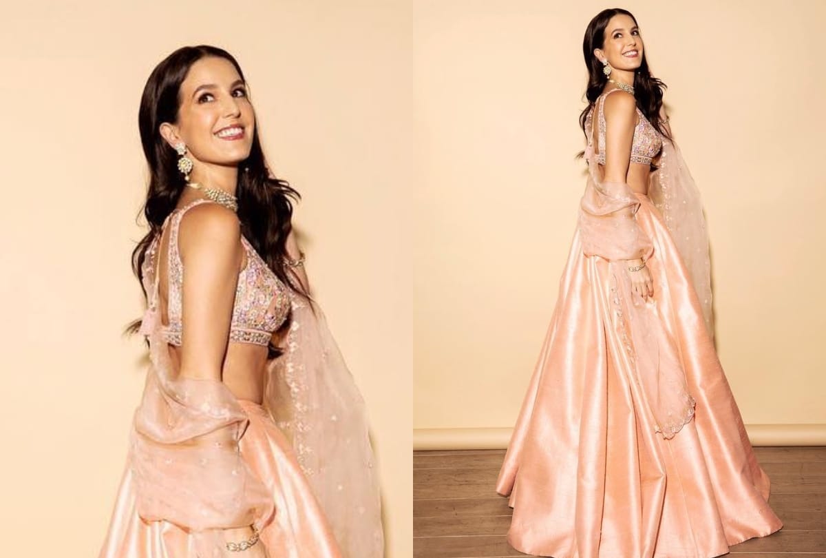 katrina kaif sister isabelle kaif look stunning in pink outfit