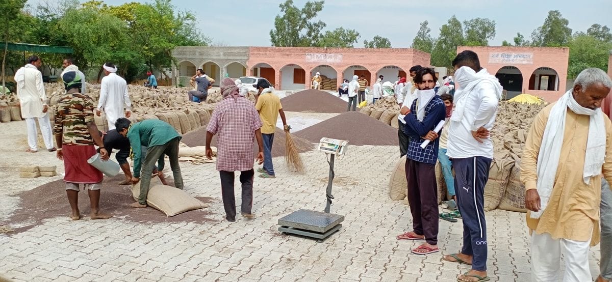 120 gram disturbances in weighing at the purchase center of Adampur