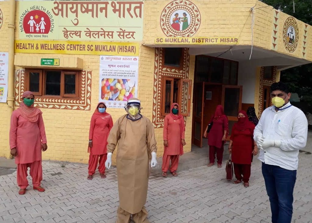 Samples for nine people including four bank personnel, doctors, Asha workers