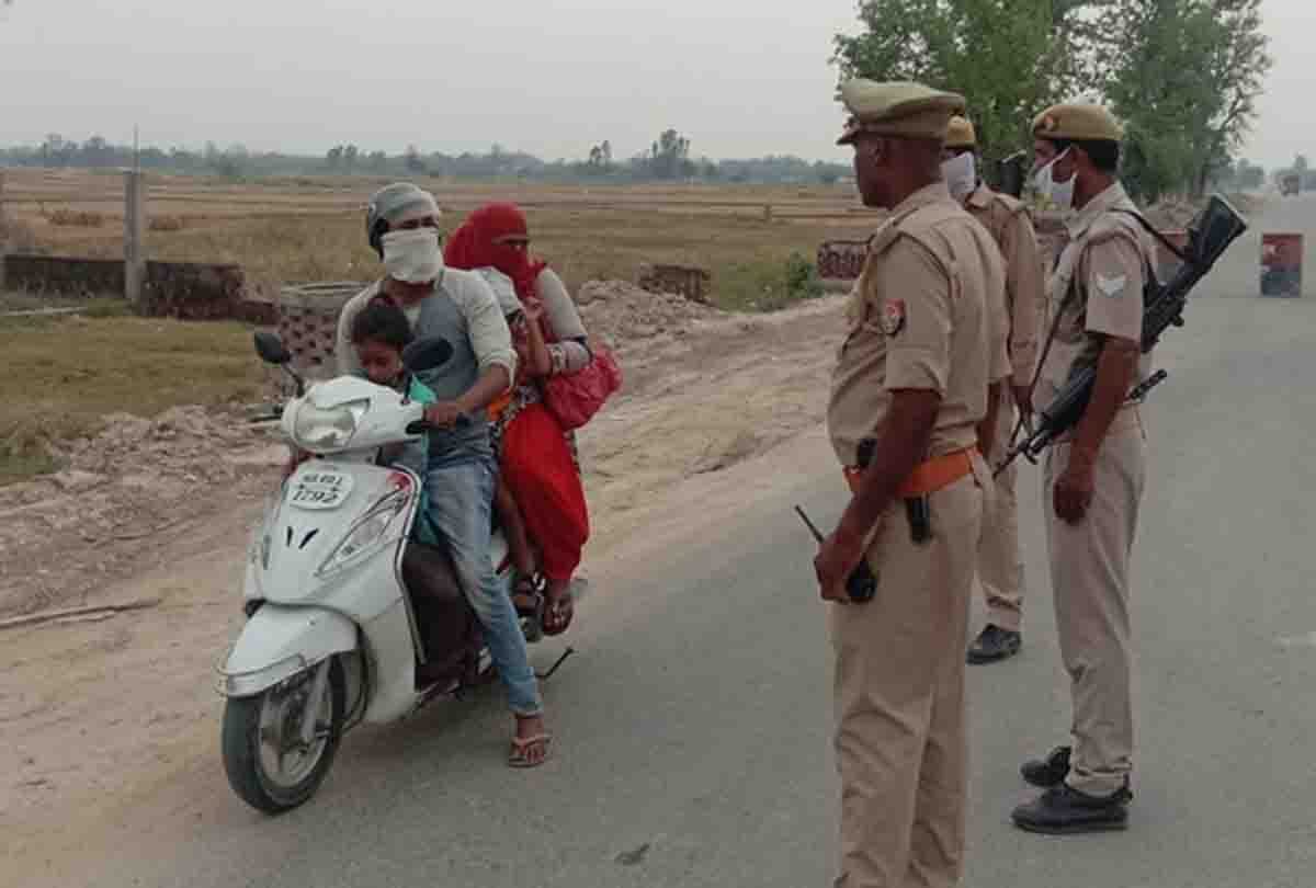 Young man set out from Scooty to Gonda from Mumbai with two innocent children and wife