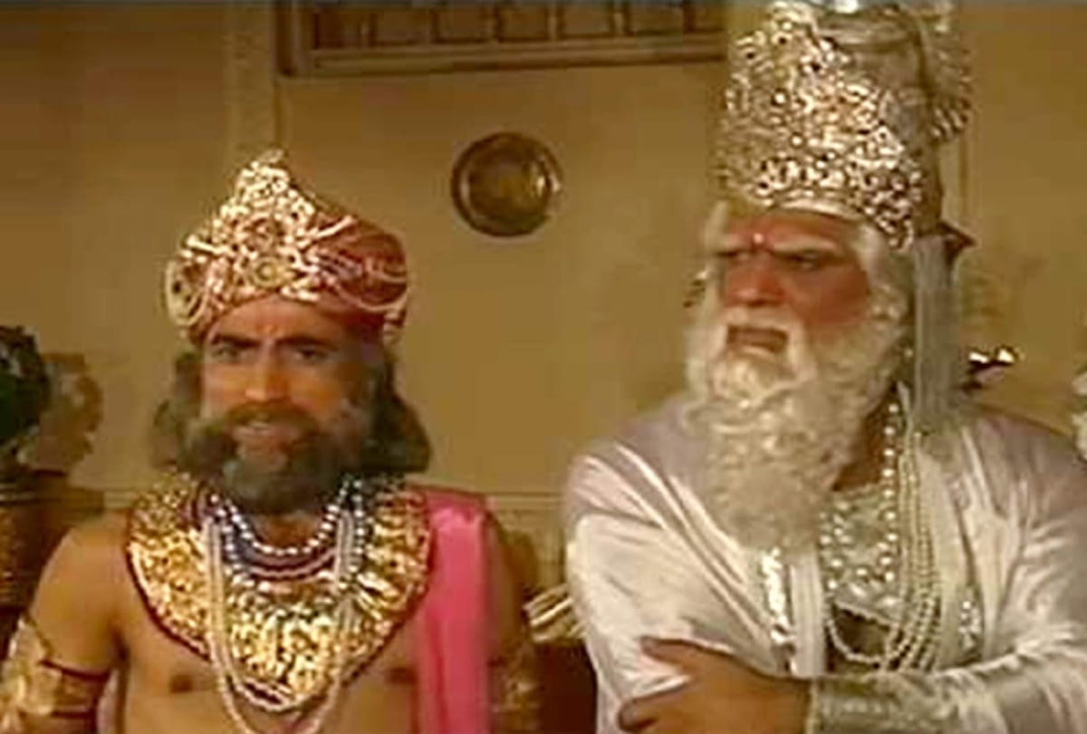 mahabharat serial soldier moving head and hand viral video
