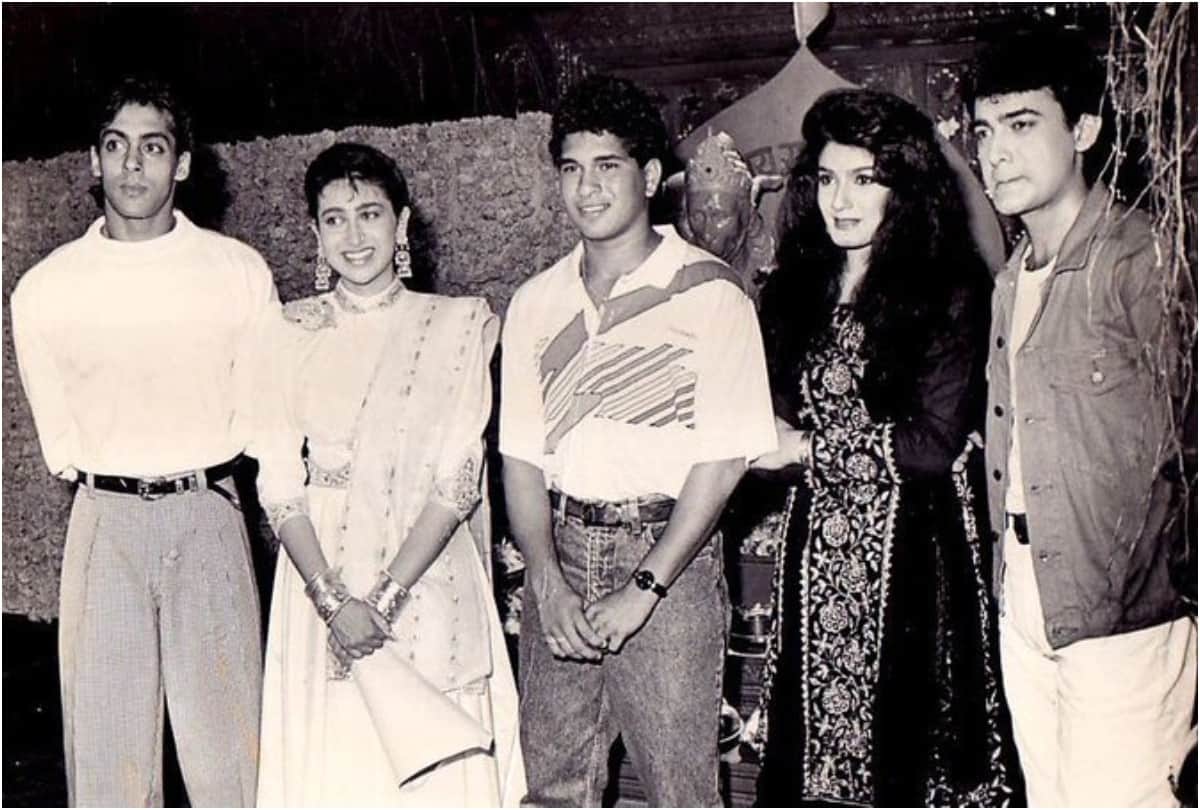 Sachin Tendulkar  bollywood connection 26 years ago attended film muhurat of Andaz Apna Apna