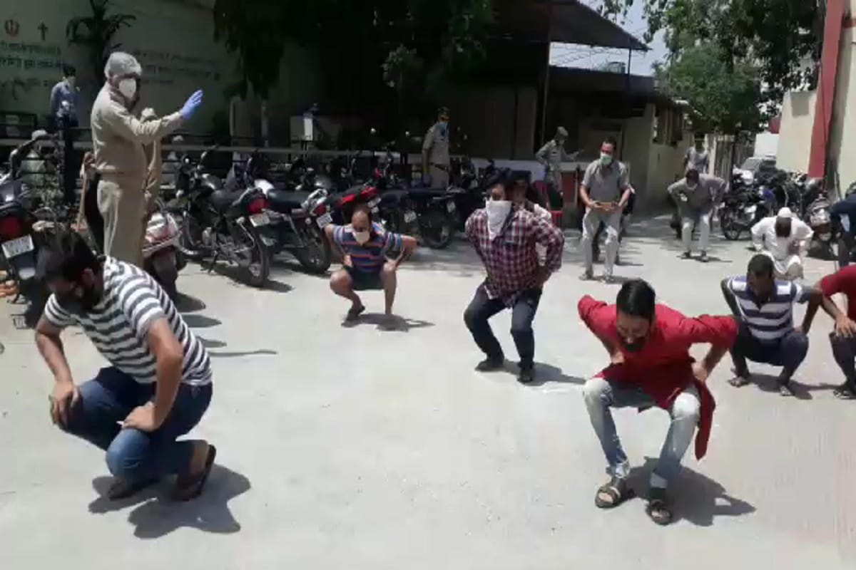 Corona Virus, Police punished 22 people for violating of lockdown in Saharanpur
