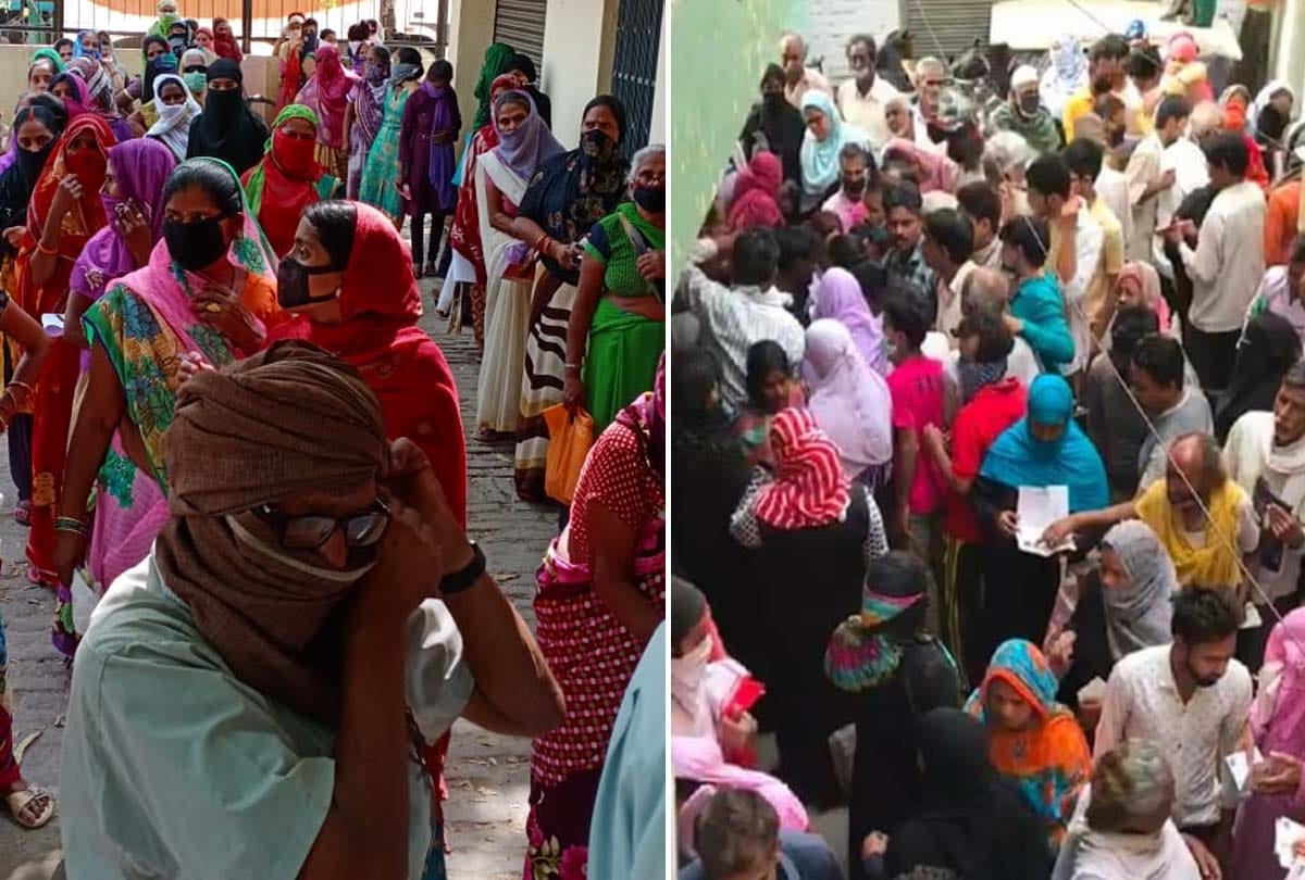 lockdown in kanpur: Three lakh people risked life for 500 rupees