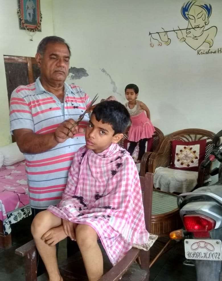 Inspired by PM's address, DGC cut off grandson's hair