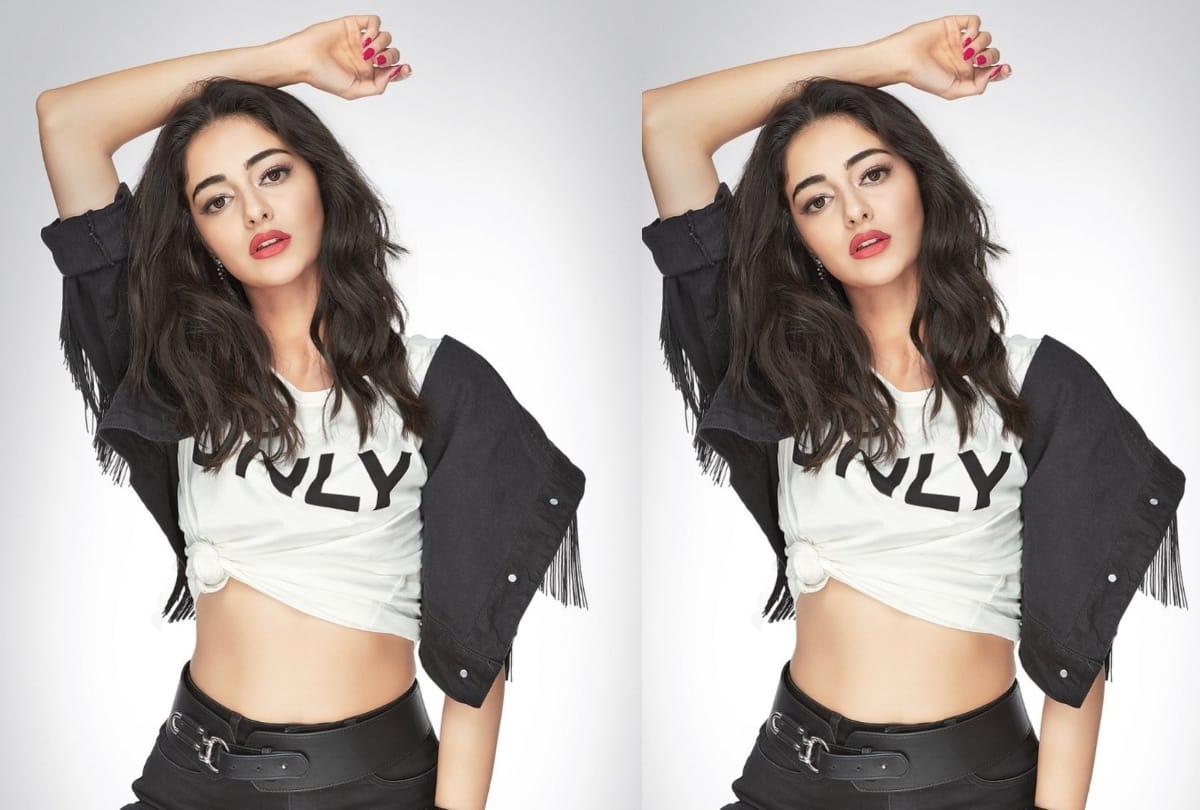 ananya panday sequin halpern studio blue dress is very costly