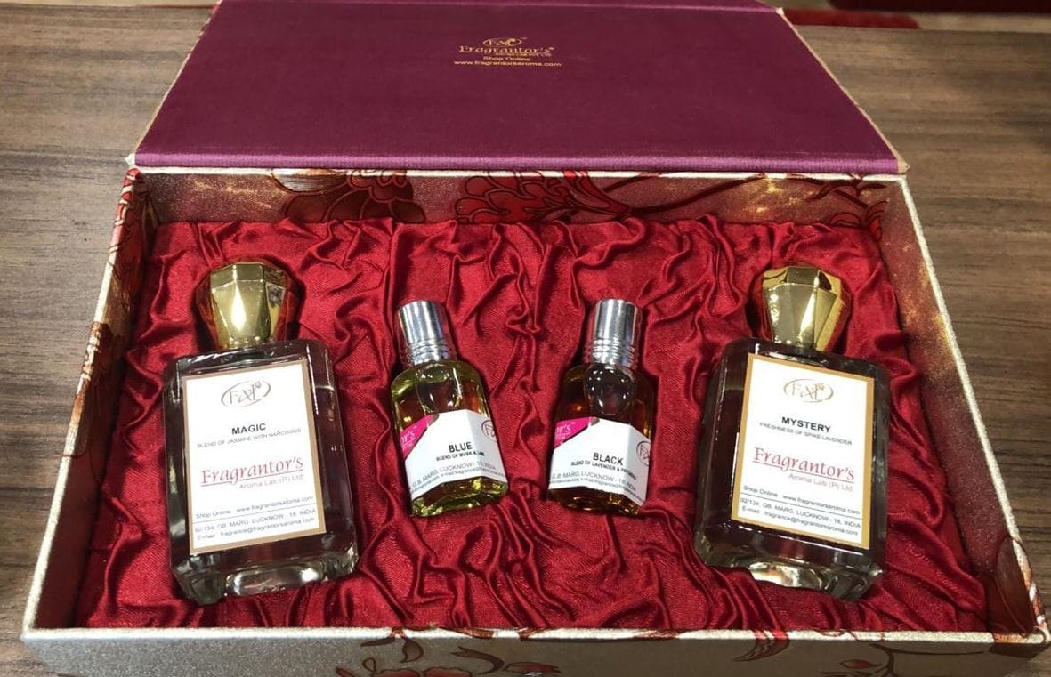 Online sale of perfume.