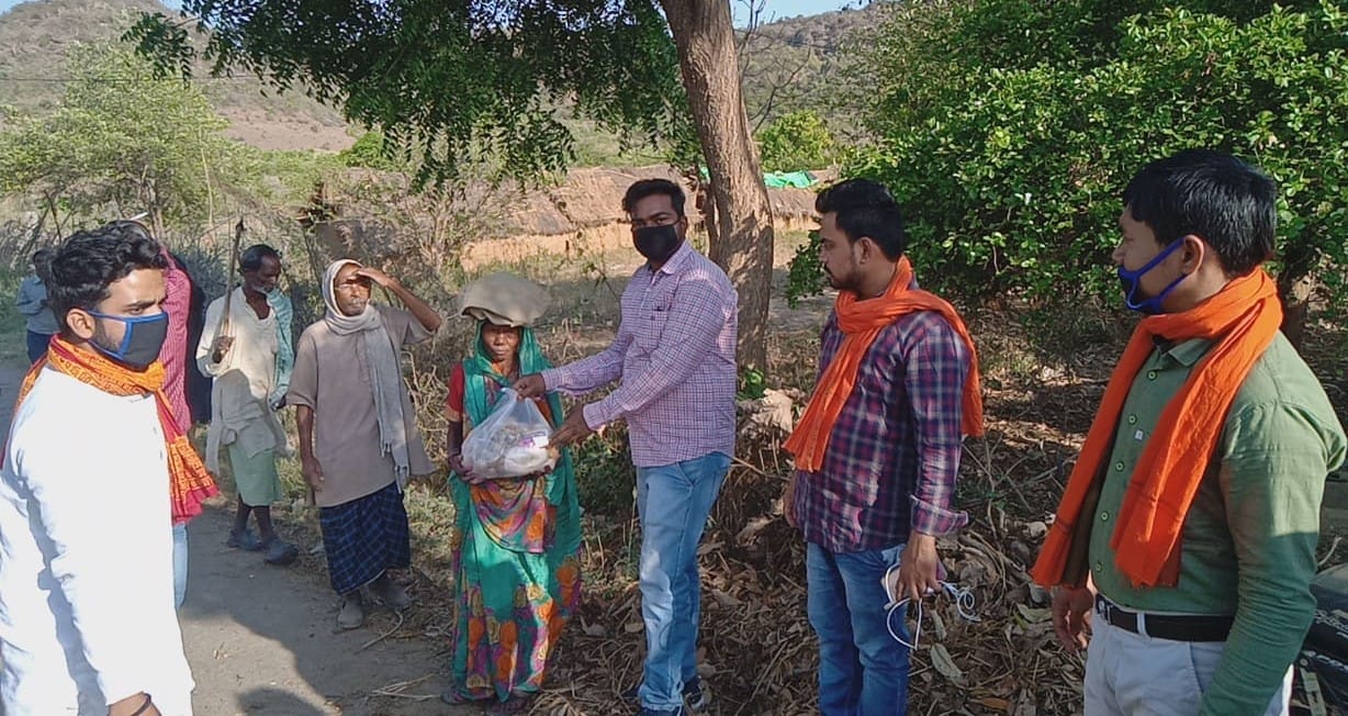 Ration distributed to the needy