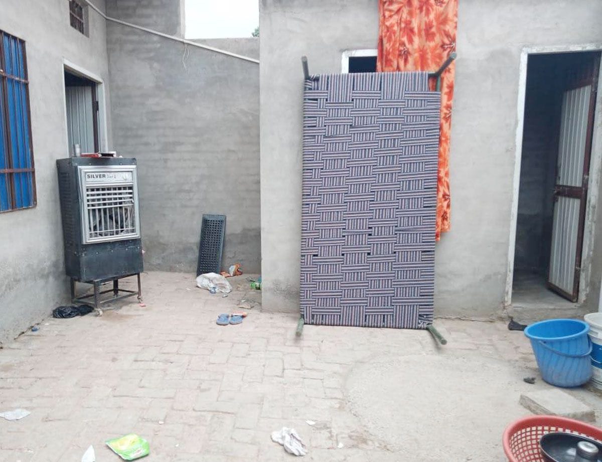 The body of a married woman found in a burnt state in the  bathroom