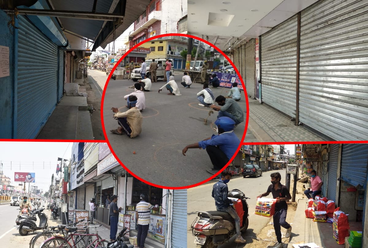 Shopkeeper out on market for opening shop after Government allows in gorakhpur