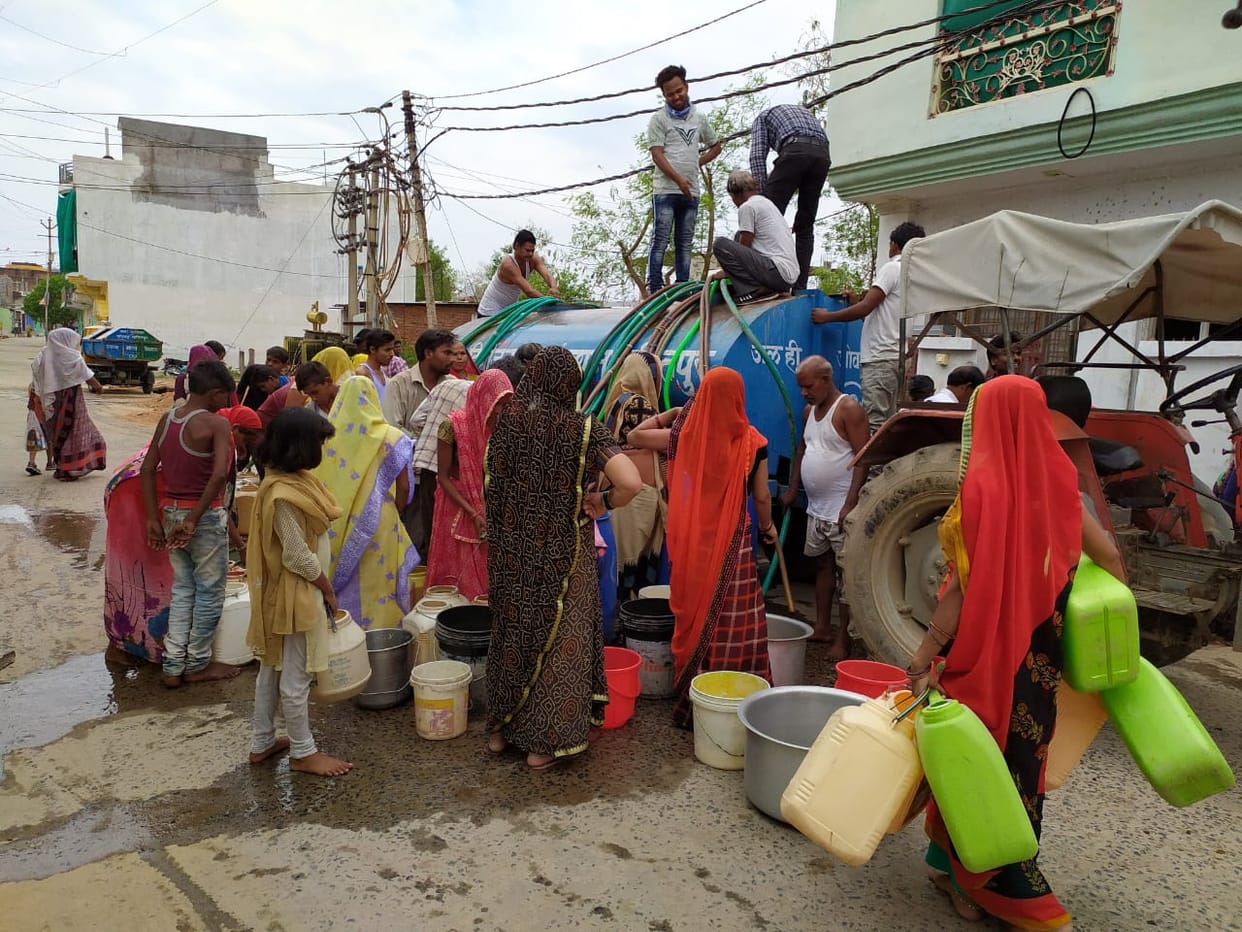 Water crisis many place in city