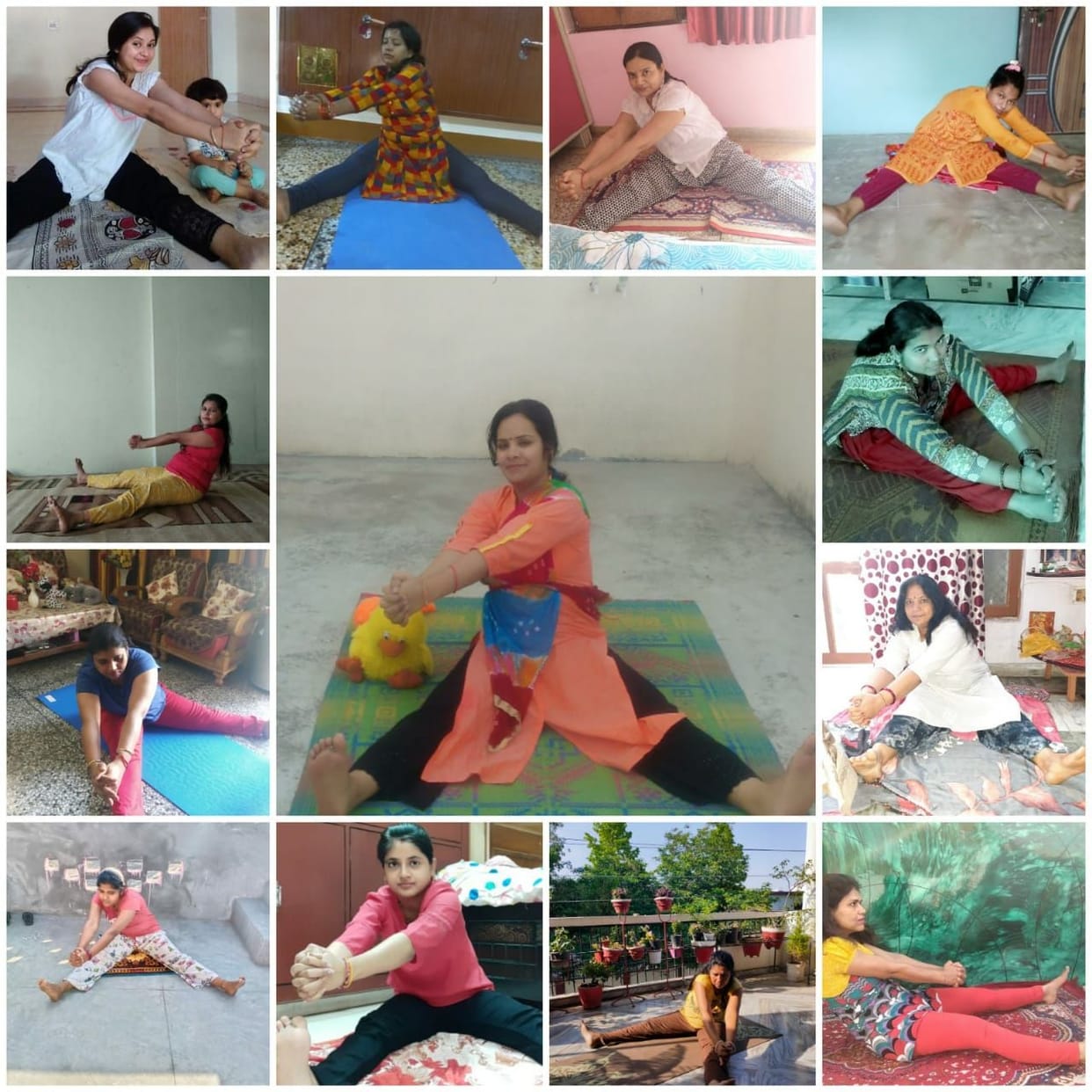 Learning yoga with online studies