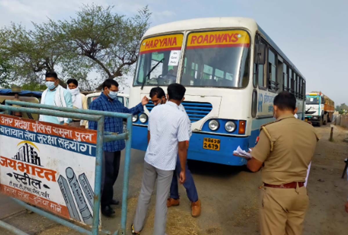 migrant workers started returning to western U.P On instructions of the CM yogi Adityanath