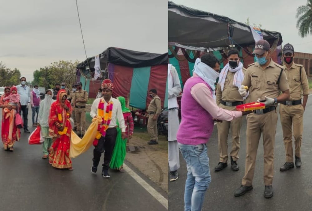 Uttarakhand Lockdown: Police Done Bride and Groom Marriage on checkpost in kashipur