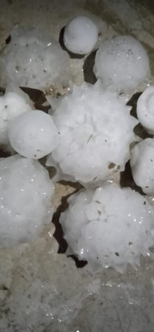 Heavy damage to farmers due to hailstorm