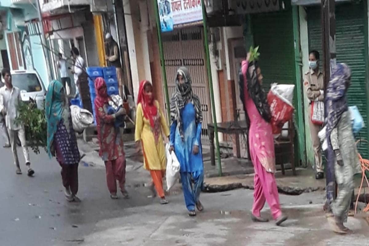 rain and hailstorms made farmers crops soaked in the field in many district of western UP
