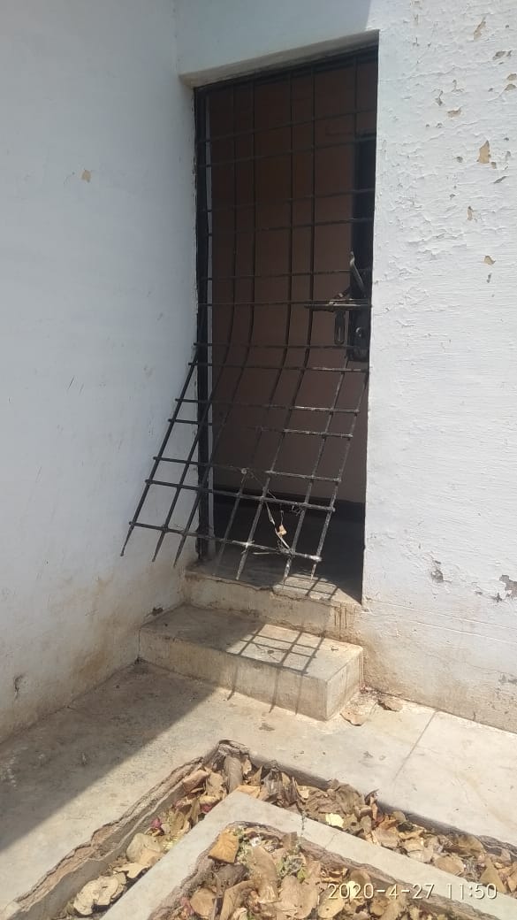 Invertor and battery thief from block sansadan center