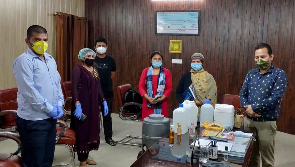 IIT gave training to make sanitizer