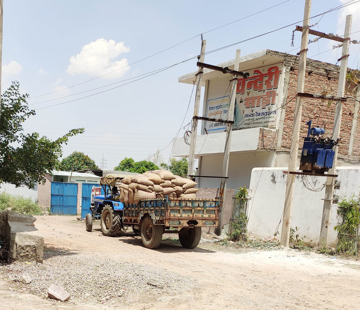 indrustrial area candera become illigle centre of wheat trade