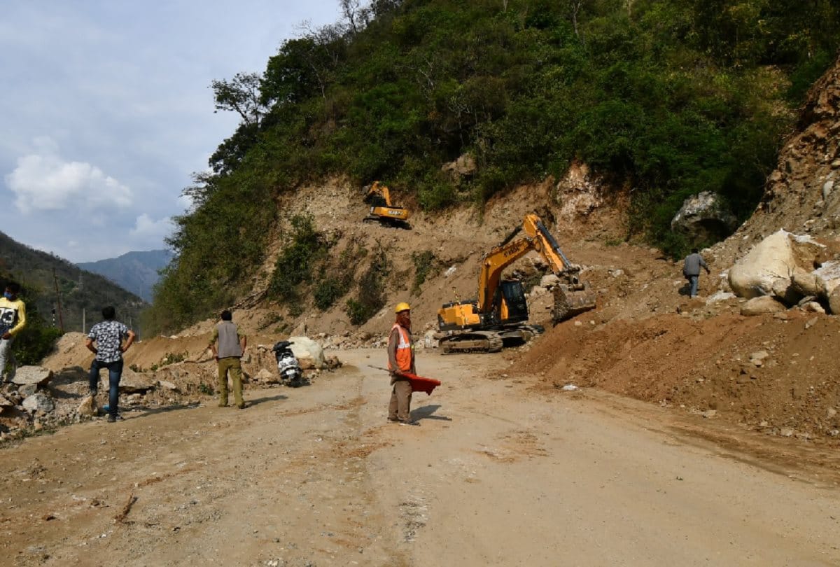 kiratpur manali four lane road project work started