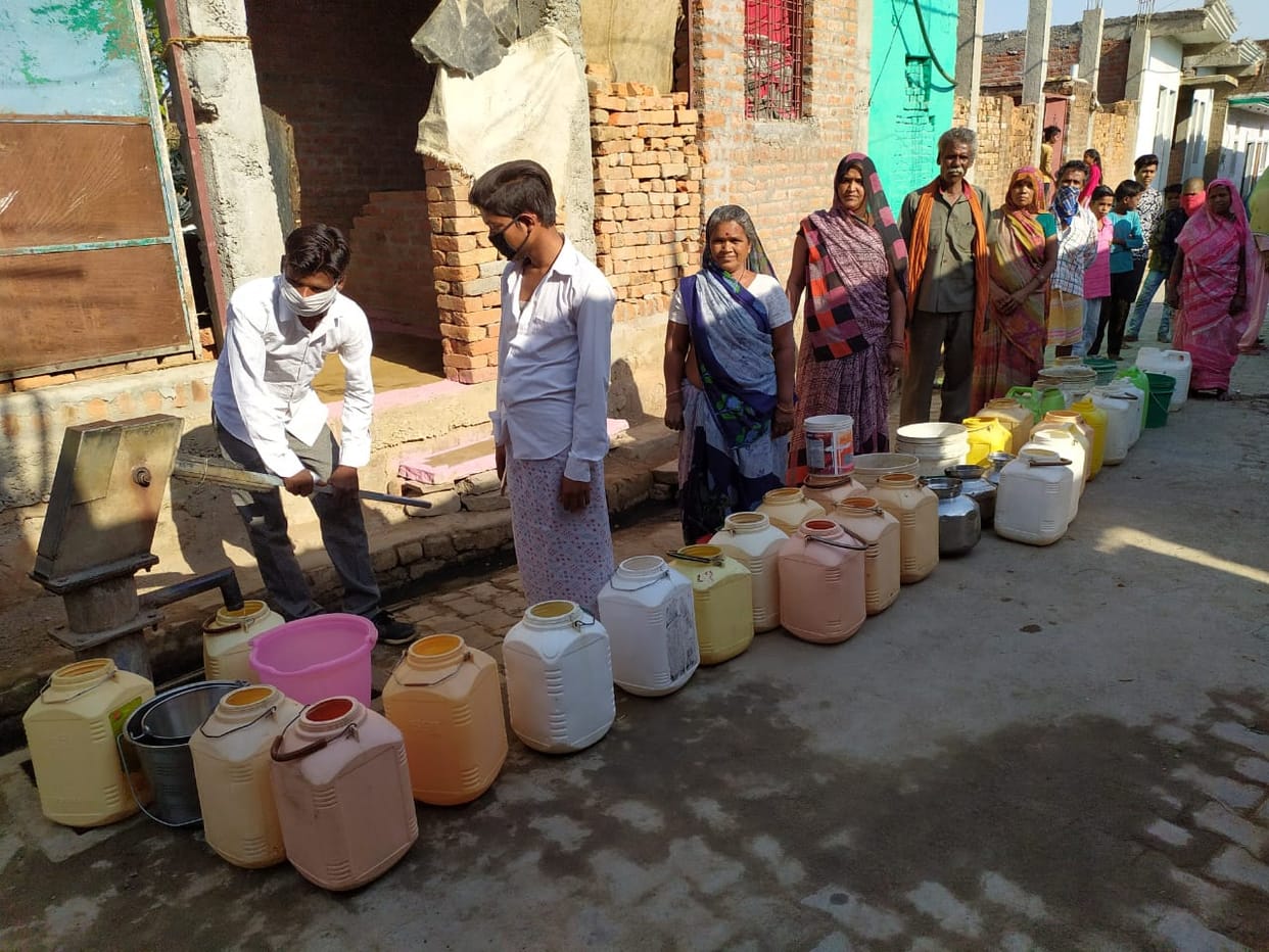 water supply crisis in nahru nager