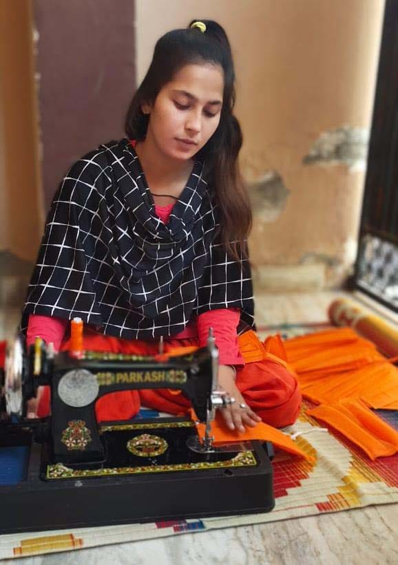 Now masks made by daughters will reach every house in villages