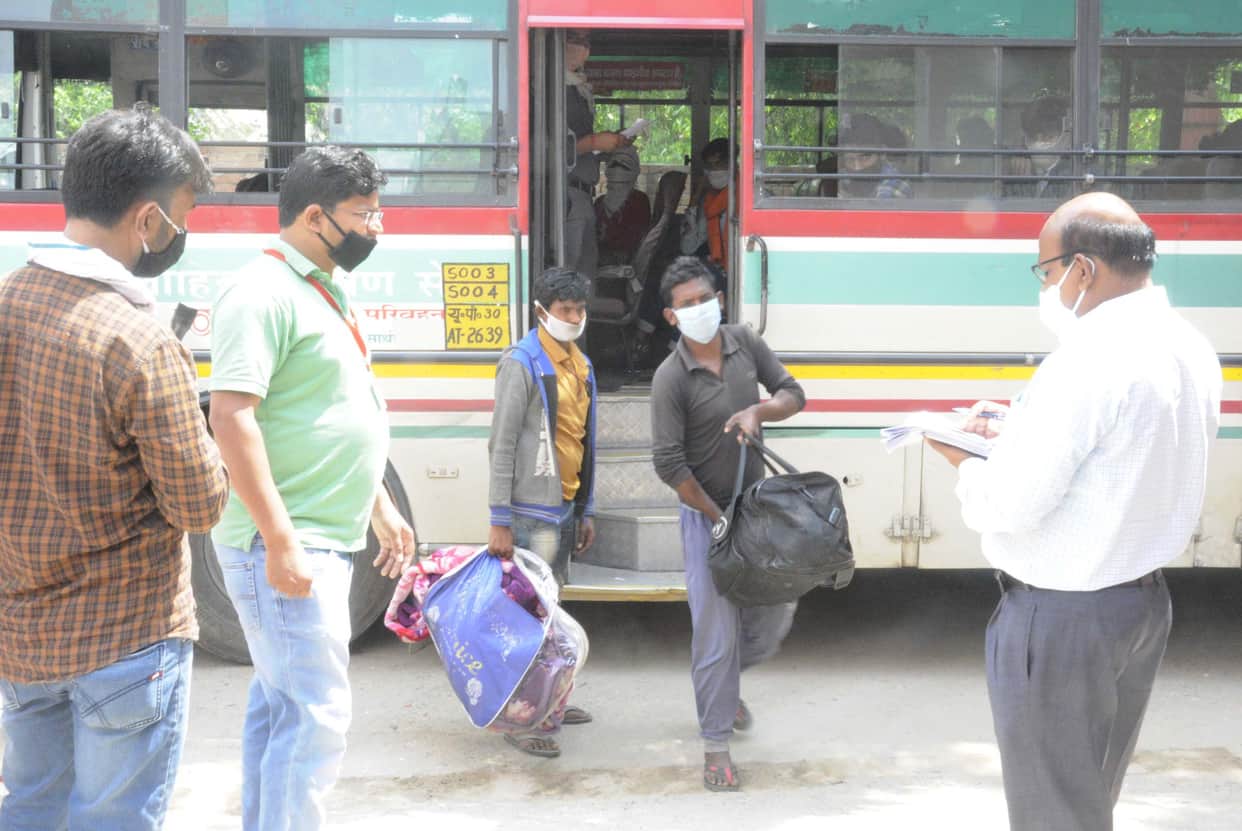 CoronaVirus: 62 migrants arrive in Belha from Haryana