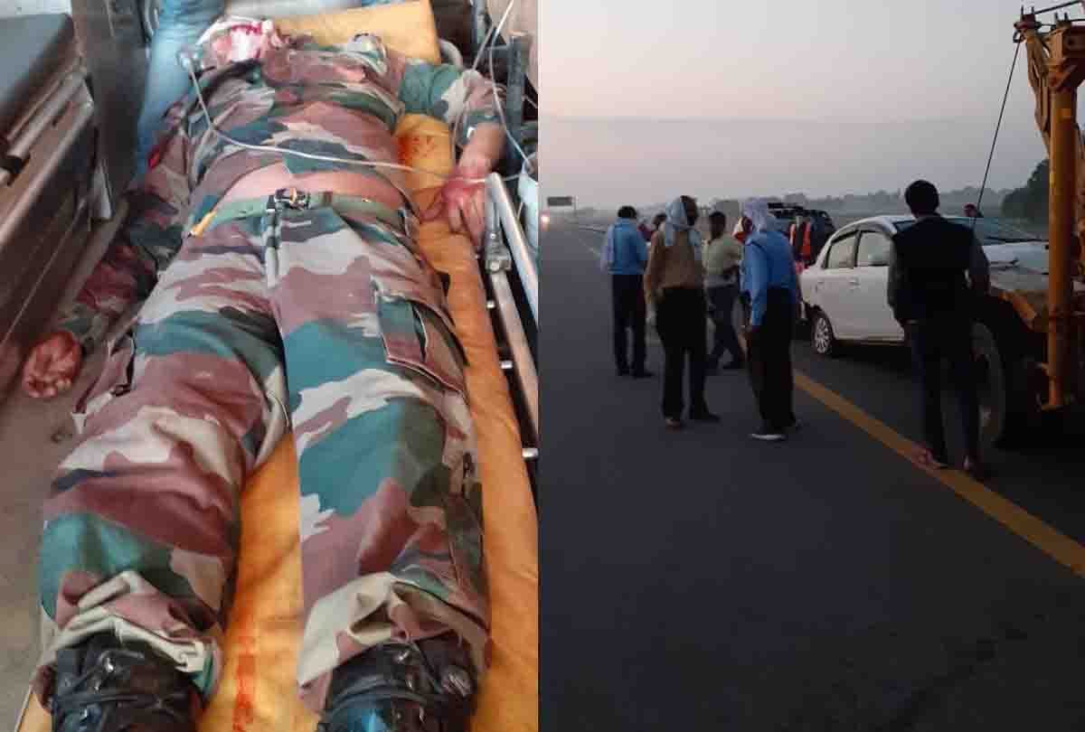 Lance Naik dies in accident on Agra Lucknow Expressway