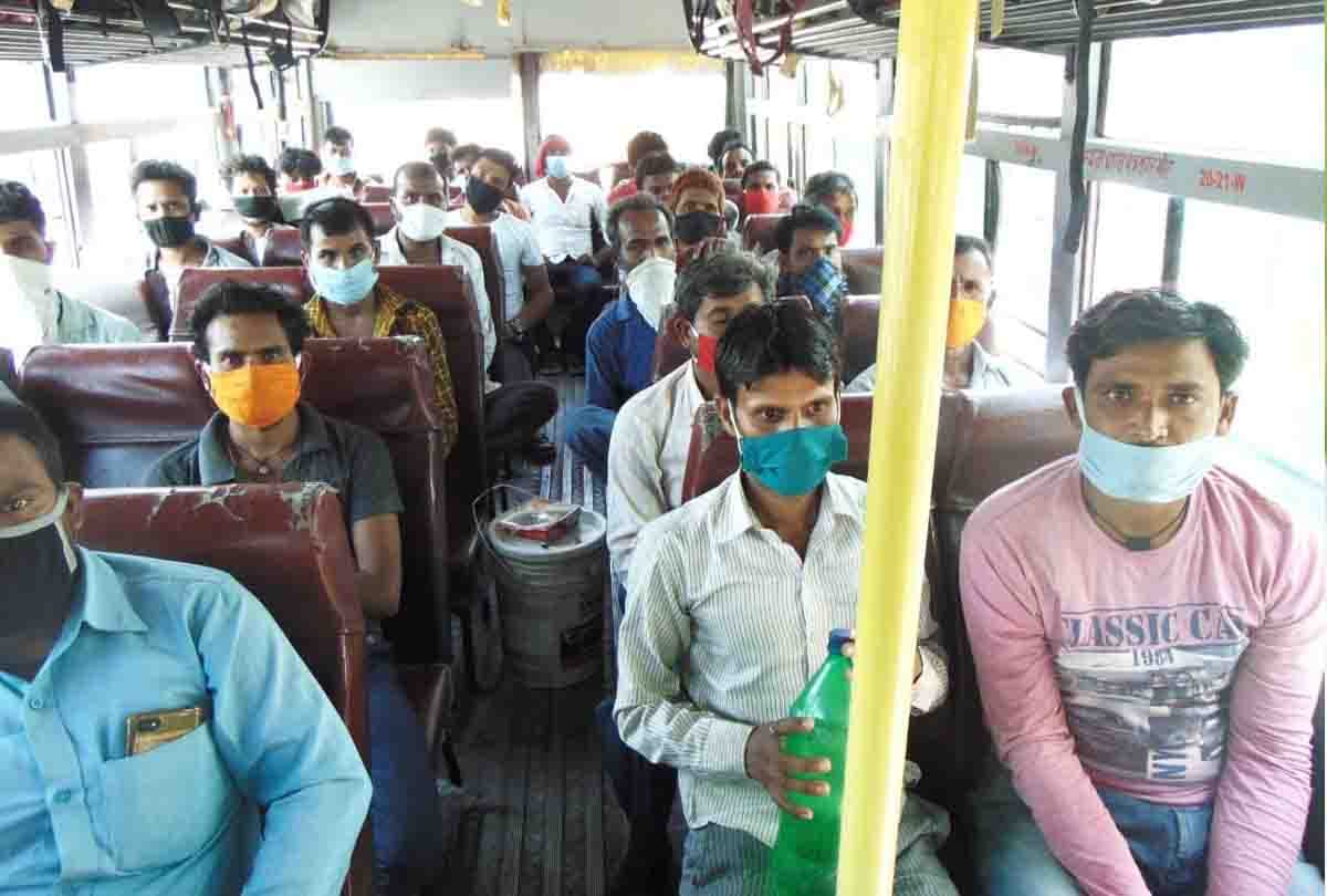 lockdown: Workers got buses after walking 600 km