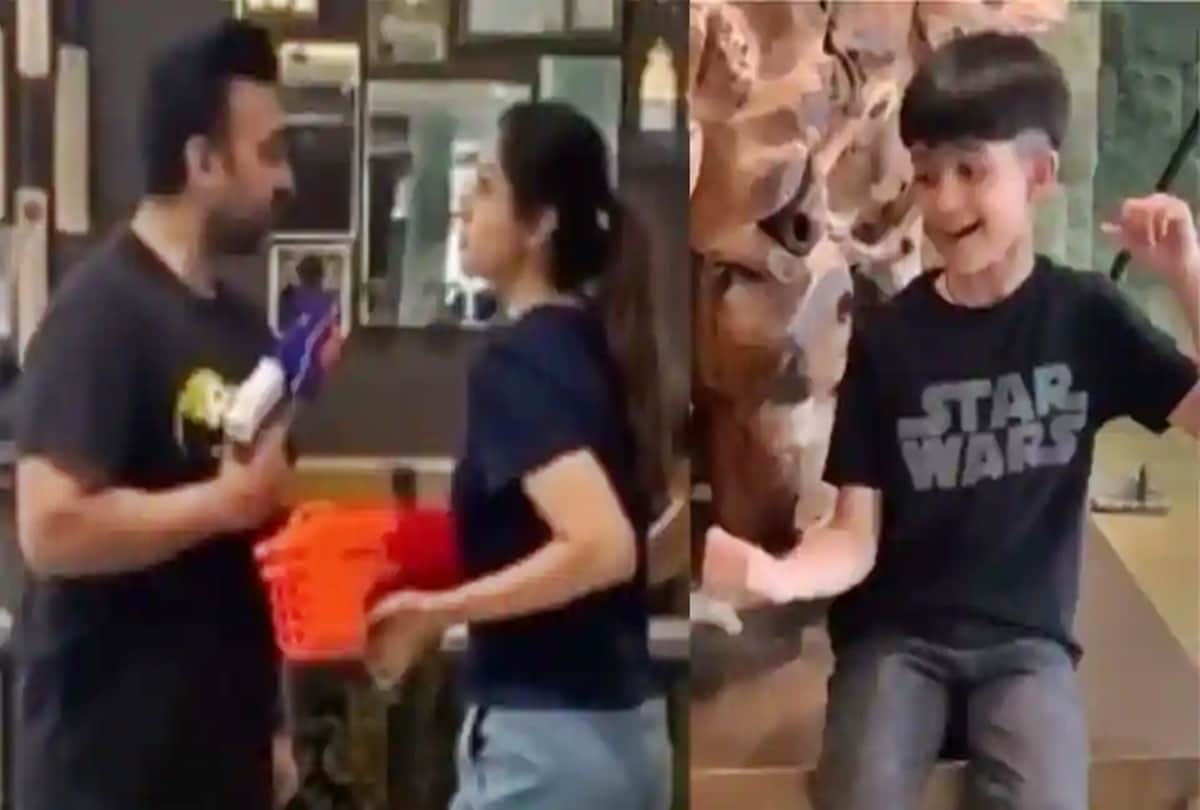 Shilpa Shetty modern Mahabharat fight with husband Raj Kundra as son Viaan plays Narayan