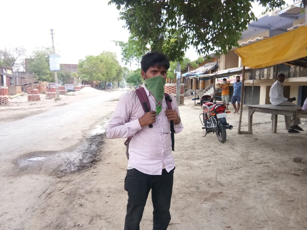 Gorakhpur resident youth reached Jaunpur from Hyderabad in ten days, said - now will never go to foreign