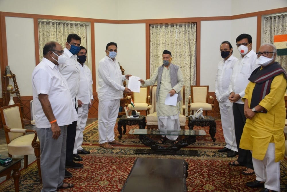 Maharashtra Ministers meet Maharashtra governor BS Koshyari to consider CM Uddhav Thackerays MLC nomination