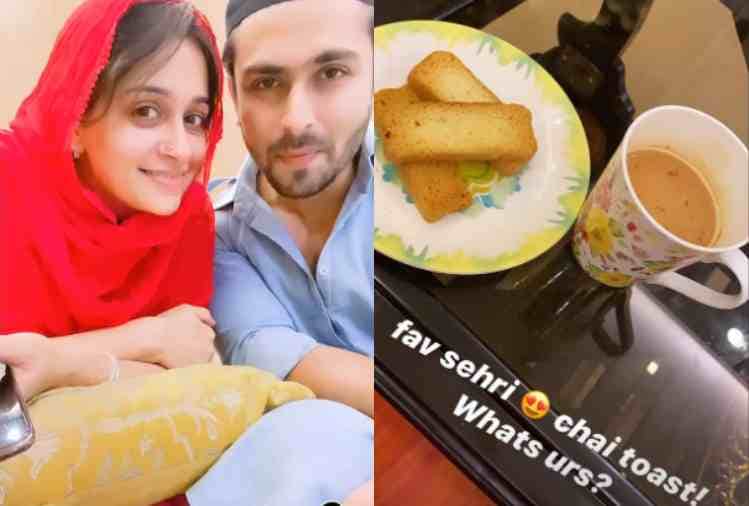 dipika kakar share photos with husband shoaib ibrahim during sehri time