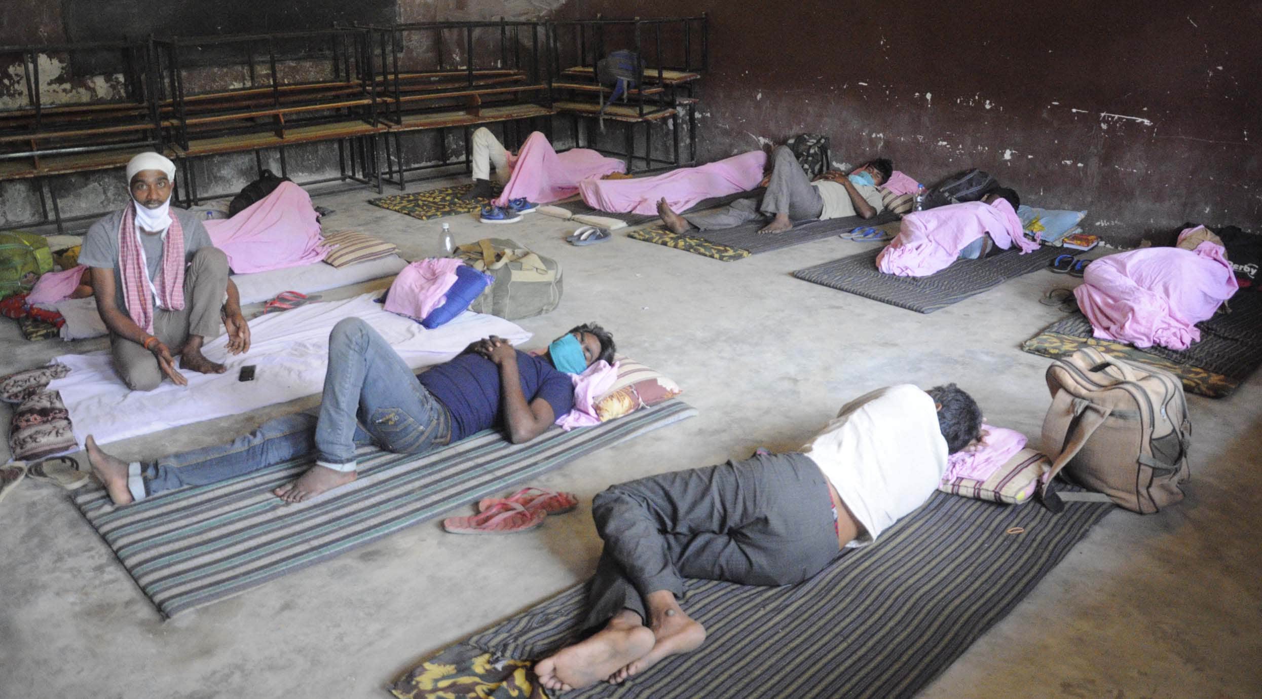 CoronaVirus: 62 migrants arrive in Belha from Haryana